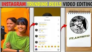 Instagram Trending Comments Profile Photo Pencil Sketch Effect Video Editing