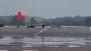 U-2 Spy plane Most difficult aircraft to land & Impressive soft landing chased by powerful race car