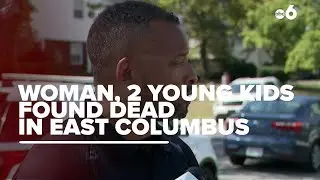 Columbus Police spokesman James Fuqua reacts to a woman, two young kids found dead in East Columbus