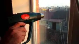 Теплосберегающая оконная пленка. МОНТАЖ НА ОКНО