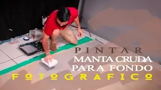 DIY - Como pintar manta cruda para fondo fotográfico