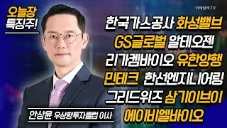 한국가스공사,화성밸브,GS글로벌 ,한선엔지니어링,유한양행,알테오젠,리가켐바이오 / 안상윤 우상향투자클럽 이사 [이데일리ON 라이브] | Market Now (20240826)