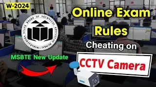 MSBTE Online Exam 2024: Cheating & Rules for Exam Msbte News Today