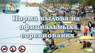 Рыбалка по закону (Норма вылова на официальных соревнованиях)