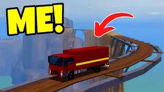 Most Dangerous Roblox TRUCK SIMULATOR! Cliff Roads