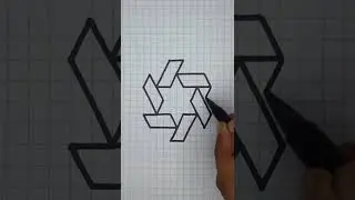 Easy 3D Illusions to Draw on Graph Paper