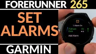 How to Set Alarms on Garmin Forerunner 265 - Alarm Demo & Snooze