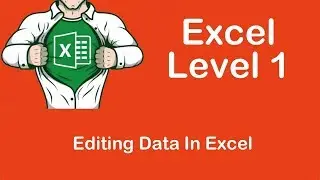 Editing Data In Excel