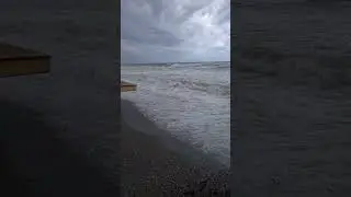 шторм на море