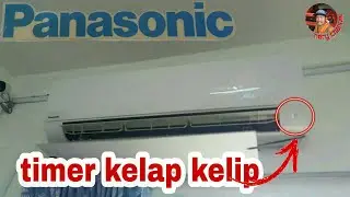 Timer light blinking on panasonic air conditioner