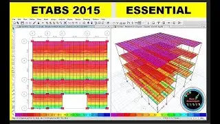 Project 5, Four Stories Building Evaluation in ETABS 2015-Essential Training