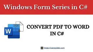 Windows Forms: Convert PDF to Word using C#