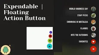 Expendable | Floating Action Button | Android Studio With Animation