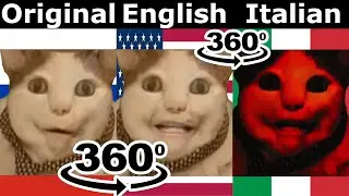 Boo, are you scared (Original vs English vs Italian Versions) 360º | Бу испугался не бойся