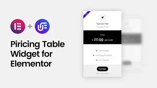 Pricing Table Widget for Elementor