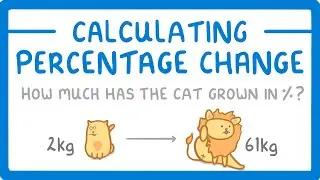 GCSE Maths - How to Calculate Percentage Change (Increase or Decrease) #94