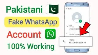 How To Create Fake WhatsApp Account With Pakistani Number | Fake WhatsApp Pakistan Number