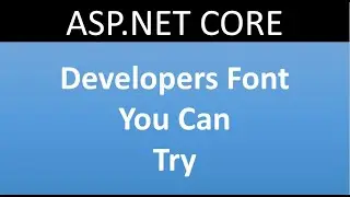 Developer Font in Visual Studio 2019