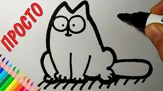 How to draw simon cat, just draw