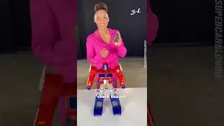 A voice activated Optimus Prime that can transform, do pushups, and do martial arts 🤯🔥