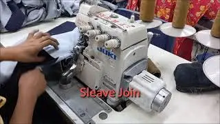 Sleave Join By Overlook machine/ Overlock machine use