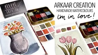 IM IN LOVE!!! (Testing out Arkaar Creation's new handmade watercolors)