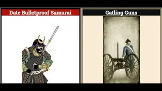 Total War: SHOGUN 2 1vs1: Date Bulletproof Samurai vs Gatling Guns (Fall of the Samurai)