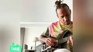 Sir Lewis Hamilton on the guitar