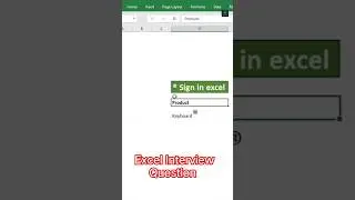 Excel Interview Question #3 