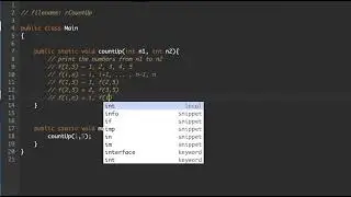 Java Methods Lesson 07) Recursive Count Up