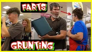 FARTING with GRUNTING NOISES & FUNNY FACES! 😜💩 (Fart Prank #6)