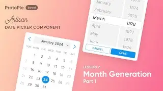 Rapid Prototyping Kit | #2 Date Picker ProtoPie Tutorial - Month Generation Part 1