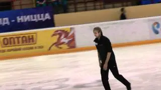 Е.Плющенко и Е.А.Чайковская.Оконч. тренировки 25.12.11 ЧР