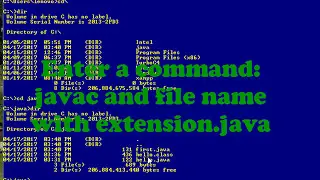 How to run java program in command prompt in window 10.