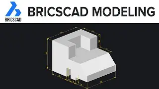 BricsCAD Modeling | Create A Mechanical Component using BricsCAD