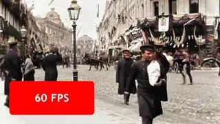 [60 fps] Moscow, Tverskaya Street in 1896