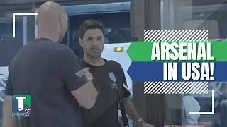 WATCH: Mikel Arteta and Arsenal ARRIVE in Washington AHEAD o MLS All-Star Game