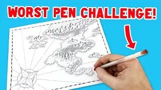 Can I draw a map with the WORST PEN EVER?!