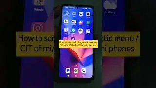 How to see main diagnostic menu /CIT of mi/ Redmi/ Xiaomi phones #shorts #cit #diagnosticmenu #mi