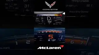 MCLAREN 765 LT vs Corvette C8 0-300 #shorts #shortvideo