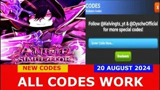 *NEW CODES* [☢️AURAS UPDATE] Anime Simulator ROBLOX | ALL CODES | AUGUST 20, 2024