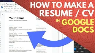 How to Make a Resume on Google Docs in Google Drive