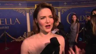 Cinderella 2015: Holliday Grainger "Anastasia" Movie Premiere Interview | ScreenSlam