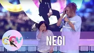 Negi challenges girl audiences to play calamansi games | #GGVMemeRable | GGV Preshow