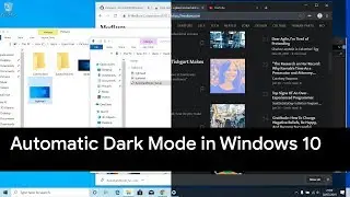 Get Automatic Dark Mode on Windows 10