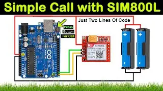 Make Simple Phone Call with SIM800l Just Two Lines Of Code || Use SIM800L GSM Module with Arduino