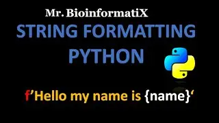 Strings Formatting in Python | Python for beginners