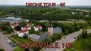 🌿 Sackville Serenity: A Tranquil 4K Drone Journey through New Brunswick 🍁