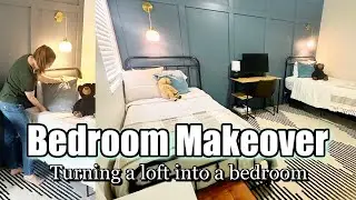 TURNING A LOFT INTO A BEDROOM | EXTREME BEDROOM MAKEOVER