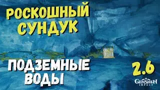 РОСКОШНЫЙ СУНДУК / ПОДЗЕМНЫЕ ВОДЫ / ФОТОГРАФИЯ СТРАННОГО КАМНЯ GENSHIN IMPACT 2.6 РАЗЛОМ